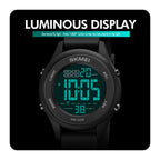 SKMEI 1758 Multifunctional LED Digital Display Luminous Silicone Strap Electronic Watch