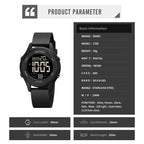 SKMEI 1758 Multifunctional LED Digital Display Luminous Silicone Strap Electronic Watch
