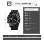 SKMEI 1762 Triplicate Round LED Dual Time Digital Display Waterproof Luminous Electronic Watch, SKMEI 1762