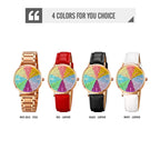 SKMEI 1811 Eight Color Diamond Round Dial Quartz Watch for Ladies