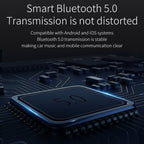 BC52 QC3.0 Fast Charging Car Colorful Atmosphere Light Bluetooth MP3 Player FM Transmitter, BC52