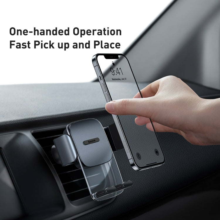 Baseus SUYK000101 Easy to Control Clamping Car Phone Holder Outlet Version, Outlet Version
