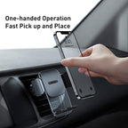Baseus SUYK000101 Easy to Control Clamping Car Phone Holder Outlet Version, Outlet Version