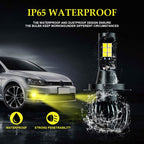 DC9-32V / 3000LM / 30W / 6000K+3000K IP65 Car LED Double Color Fog Light with 12LEDs CSP Lamp Beads, 2 PCS EV15 H1, 2 PCS EV15 H3, 2 PCS EV15 H7