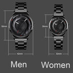SKMEI 9210 Ladies Business Watch Simple 3D Dial Quartz Watch, For Ladies