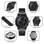 SKMEI 9210 Ladies Business Watch Simple 3D Dial Quartz Watch, For Ladies