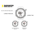 NORTH EDGE Multi-function Waterproof Outdoor Sports Electronic Smart Watch, Support Humidity Measurement / Weather Forecast / Speed Measurement, Silicone Strap