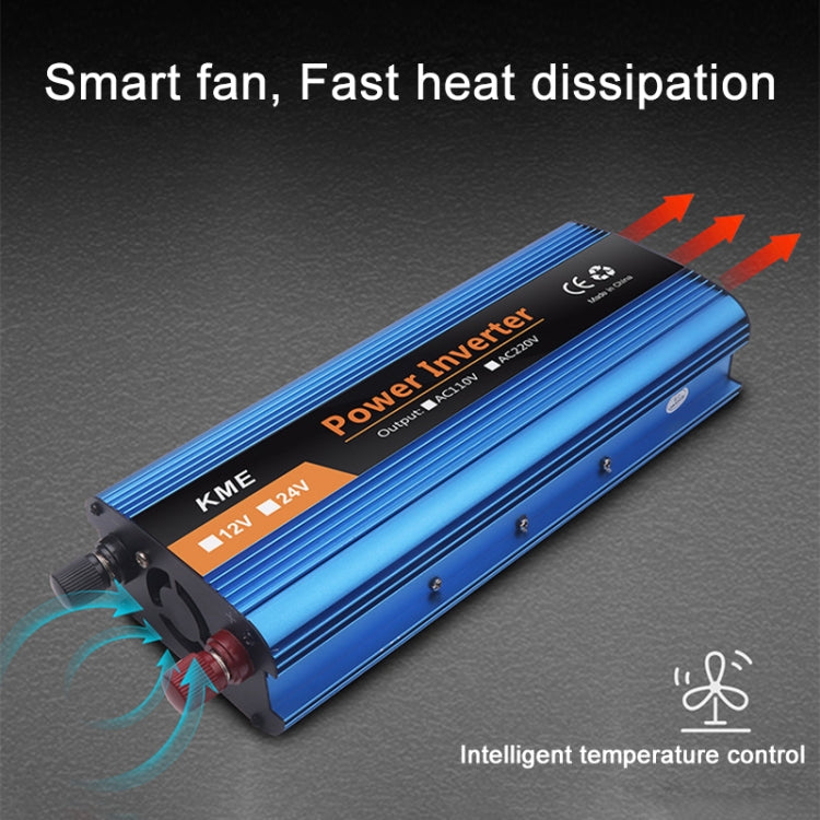 Carmaer 1200W Car Smart Multi-function Digital Display Inverter Household Power Converter, 12V to 220V 1200W, 24V to 220V 1200W, 36V to 220V 1200W, 48V to 220V 1200W, 60V to 220V