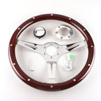 Car Modification 380mm Racing Sports Universal Perforated Steering Wheel, 380mm Steering Wheel