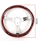 Car Modification 380mm Racing Sports Universal Perforated Steering Wheel, 380mm Steering Wheel