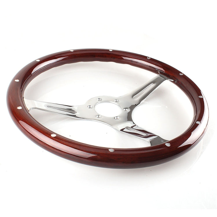 Car Modification 380mm Racing Sports Universal Perforated Steering Wheel, 380mm Steering Wheel