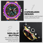 SANDA Dual Digital Display Luminous Stopwatch Chronograph Alarm Clock Men Quartz Sports Watch