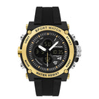 SANDA 3107 Dual Digital Display Luminous Alarm Clock Men Outdoor Sports Electronic Watch