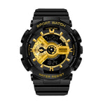 SANDA World Time Luminous Calendar Multifunctional Men Sports Quartz Watch