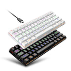 HXSJ L800 61 Keys Bluetooth 5.0 / 2.4G Wireless / Type-C Wired Three Modes Blue Shaft Mechanical Keyboard