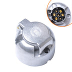 12V 7 Pin Round Plug Female Metal Trailer Adapter Connector Boat Carvan EU Plug, A0201