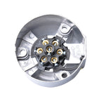 12V 7 Pin Round Plug Female Metal Trailer Adapter Connector Boat Carvan EU Plug, A0201