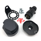 7 Pins 12N Electrics Converter Trailer Caravan Plug and Socket Adapter Connector, A0364