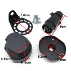 7 Pins 12N Electrics Converter Trailer Caravan Plug and Socket Adapter Connector, A0364