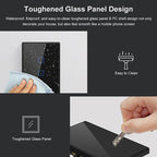 T3 US-TX 433 RF WIFI Smart Remote Control Wall Touch Switch, US Plug, Style:Three Buttons, Single Button, Double Buttons, Three Buttons