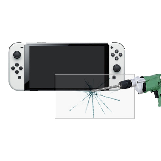 0.26mm 9H 2.5D Tempered Glass Film, For Nintendo Switch OLED (1 PC)