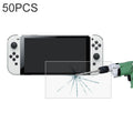 50 PCS 0.26mm 9H 2.5D Tempered Glass Film, For Nintendo Switch OLED (50 PCS)