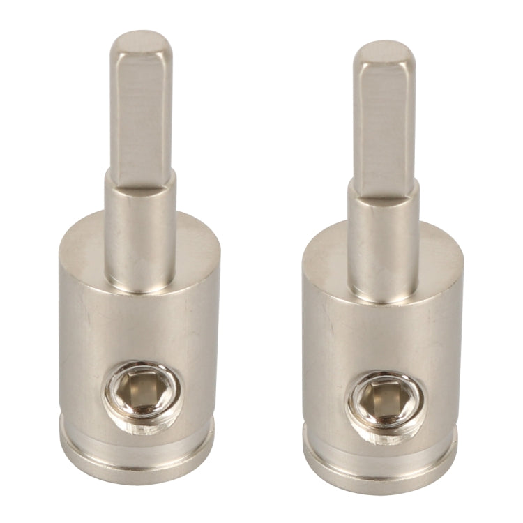 A5678 2 PCS Car Small Size Nickel-plated Brass 4GA to 8GA Audio Terminal Block, A5678