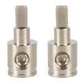 A5679 2 PCS Car Large Size Nickel-plated Brass 0GA to 4GA Audio Terminal Block, A5679