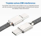 100W USB-C / Type-C Male to USB-C / Type-C Male Full-function Data Cable with E-mark, 0.5m, 1m, 1.5m, 2m