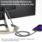 100W USB-C / Type-C Male to USB-C / Type-C Male Full-function Data Cable with E-mark, 0.5m, 1m, 1.5m, 2m