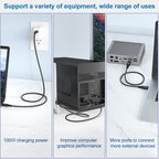 100W USB-C / Type-C 4.0 Male to USB-C / Type-C 4.0 Male Full-function Data Cable for Thunderbolt 3, 0.5m, 0.8m, 1m