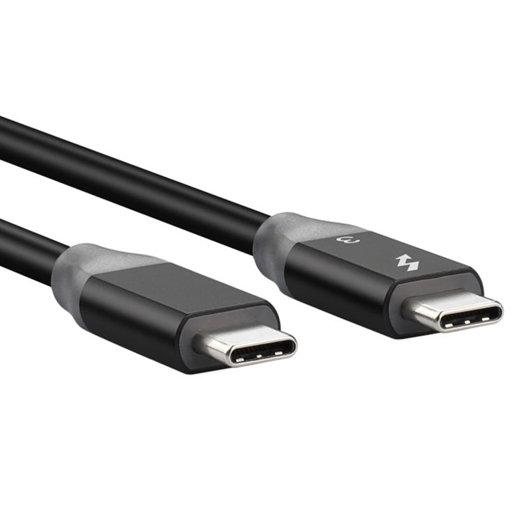 100W USB-C / Type-C 4.0 Male to USB-C / Type-C 4.0 Male Two-color Full-function Data Cable for Thunderbolt 3, 0.31m, 0.61m, 0.95m, 1.22m