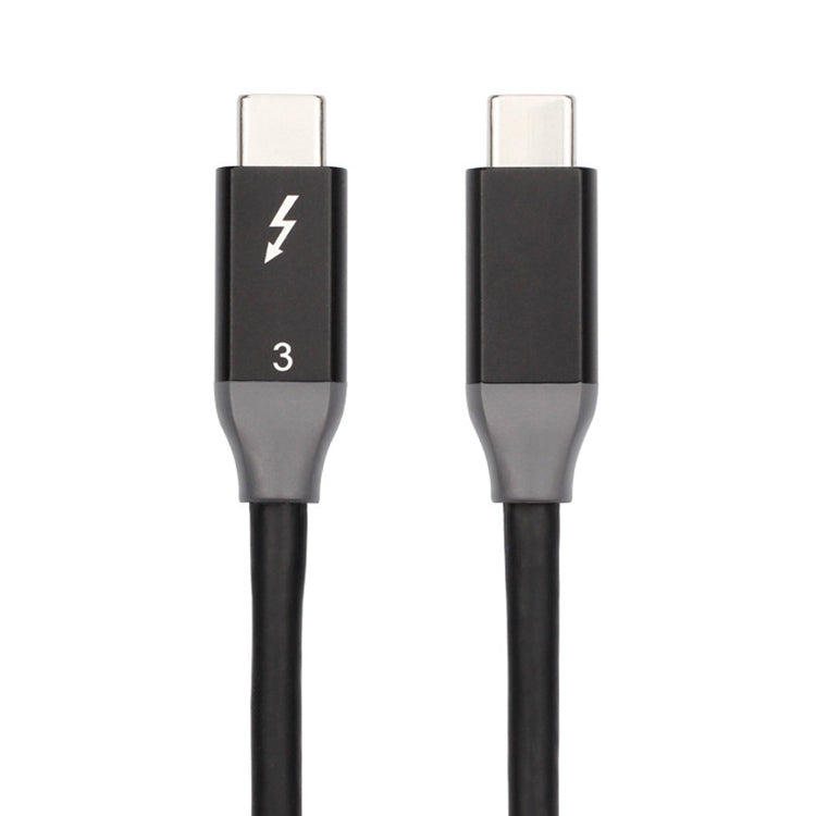 100W USB-C / Type-C 4.0 Male to USB-C / Type-C 4.0 Male Two-color Full-function Data Cable for Thunderbolt 3, 0.31m, 0.61m, 0.95m, 1.22m