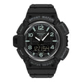 SANDA 3101 Dual Time Dispay Dial Luminous Timer Alarm Clock Electronic Watch for Men