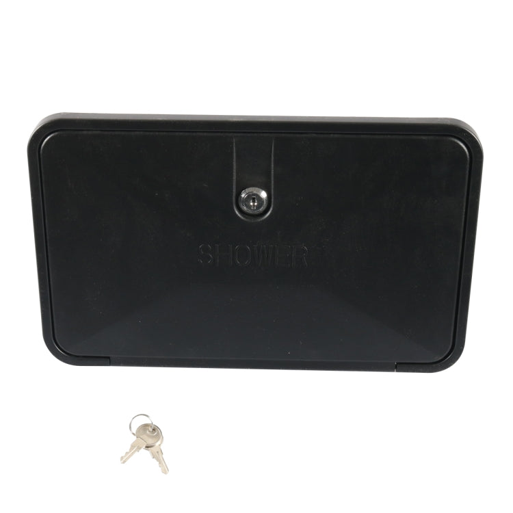 RV External Shower Box Head with Hose, A6622-01 White, A6622-02 Black