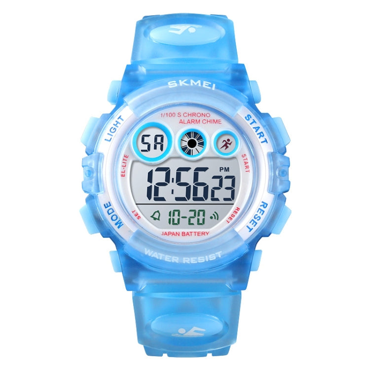 SKMEI 1451 LED Digital Stopwatch Chronograph Luminous Children Sports Electronic Watch, 1451(Transparent Pink Blue), 1451(Transparent Pink), 1451(Transparent Purple), 1451(Transparent Sky Blue), 1451(Transparent Rose Red), 1451(White Shell Blue Circle)...