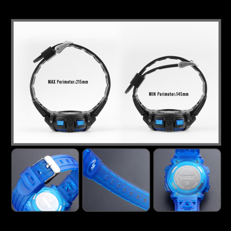 SKMEI 1451 LED Digital Stopwatch Chronograph Luminous Children Sports Electronic Watch, 1451(Transparent Pink Blue), 1451(Transparent Pink), 1451(Transparent Purple), 1451(Transparent Sky Blue), 1451(Transparent Rose Red), 1451(White Shell Blue Circle)...