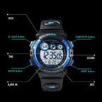 SKMEI 1451 LED Digital Stopwatch Chronograph Luminous Children Sports Electronic Watch, 1451(Transparent Pink Blue), 1451(Transparent Pink), 1451(Transparent Purple), 1451(Transparent Sky Blue), 1451(Transparent Rose Red), 1451(White Shell Blue Circle)...
