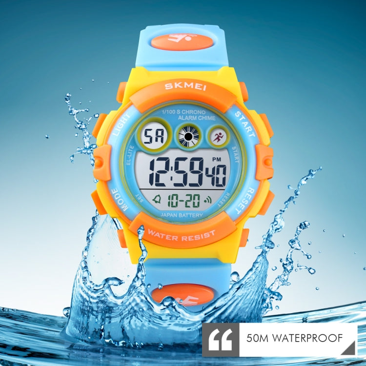 SKMEI 1451 LED Digital Stopwatch Chronograph Luminous Children Sports Electronic Watch, 1451(Transparent Pink Blue), 1451(Transparent Pink), 1451(Transparent Purple), 1451(Transparent Sky Blue), 1451(Transparent Rose Red), 1451(White Shell Blue Circle)...