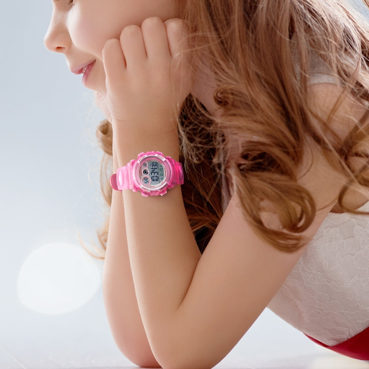 SKMEI 1451 LED Digital Stopwatch Chronograph Luminous Children Sports Electronic Watch, 1451(Transparent Pink Blue), 1451(Transparent Pink), 1451(Transparent Purple), 1451(Transparent Sky Blue), 1451(Transparent Rose Red), 1451(White Shell Blue Circle)...