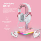 ONIKUMA X10 Car Ear LED Light Adjustable Gaming Headset with Microphone