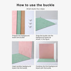 80 x 60cm PVC Backdrop Board Coarse Sand Texture Cement Photography Backdrop Board