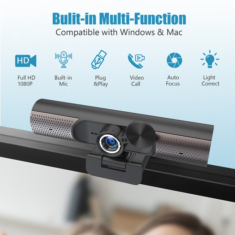 HY33 1080P HD USB Computer Webcam, With Speaker, without Speaker