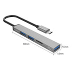 ORICO AH-12F 4 In 1 Type-C / USB-C to USB 3.0 HUB Docking Station, AH-12F