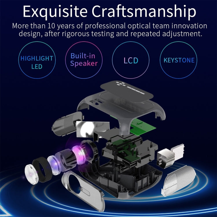 T7 1920x1080P 200 ANSI Portable Home Theater LED HD Digital Projector,, Basic Version,US Plug, Same Screen Version,US Plug