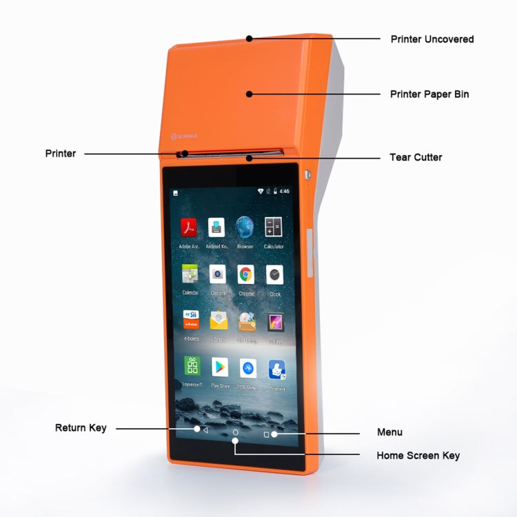 SGT-SP01 5.5 inch HD Screen Handheld POS Receipt Printer, Suit Version,, EU Plug, US Plug, UK Plug, AU Plug