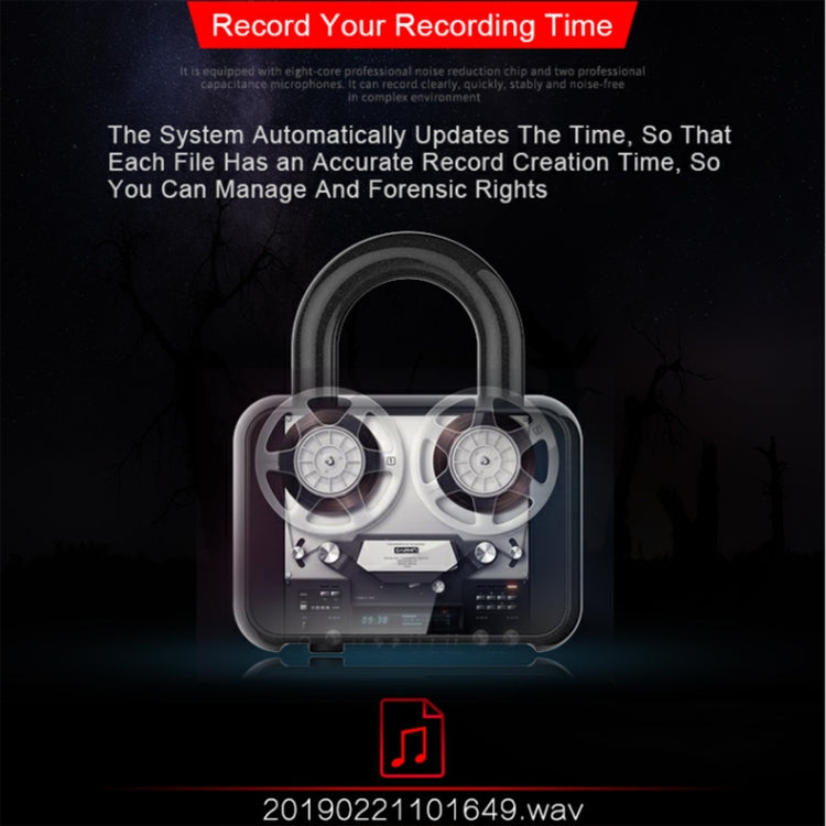 Q11 Intelligent HD Noise Reduction Lock Voice Recorder, 4GB, 8GB, 16GB, 32GB