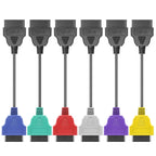 6-color OBD ECU Scan Adapter Cable Bundle for Fiat, 6-color