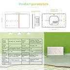 BHT-005-GA 220V AC 3A Smart Home Heating Thermostat for EU Box, Control Water Heating with Only Internal Sensor, BHT-005-GA