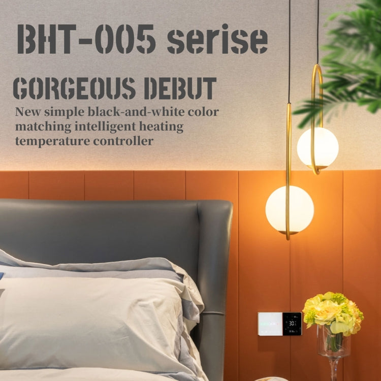 BHT-005-GB 220V AC 16A Smart Home Heating Thermostat for EU Box, Control Electric Heating with Only Internal Sensor, BHT-005-GB